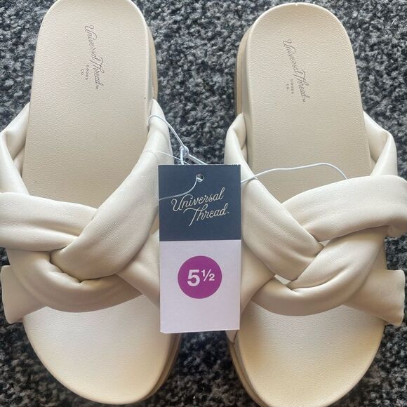 NWT Universal Thread Cosette Padded Crisscross Comfort Sandals Womens - Picture 5 of 8